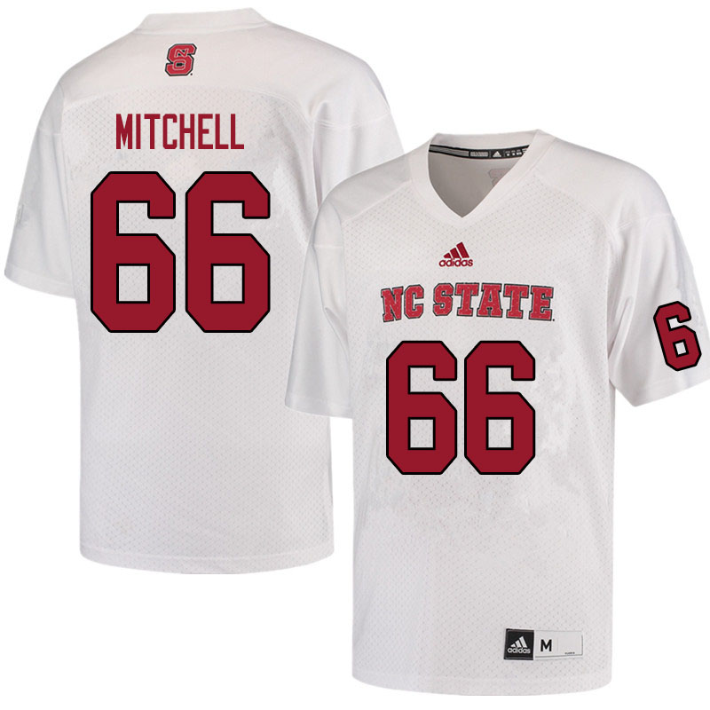 Men #66 Will Mitchell NC State Wolfpack College Football Jerseys Sale-White - Click Image to Close